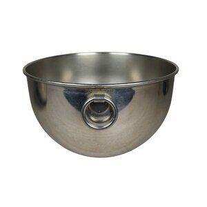Vintage Revere Ware Pre-68 Stainless Steel Mixing Bowl With Handle Ring 8.5"